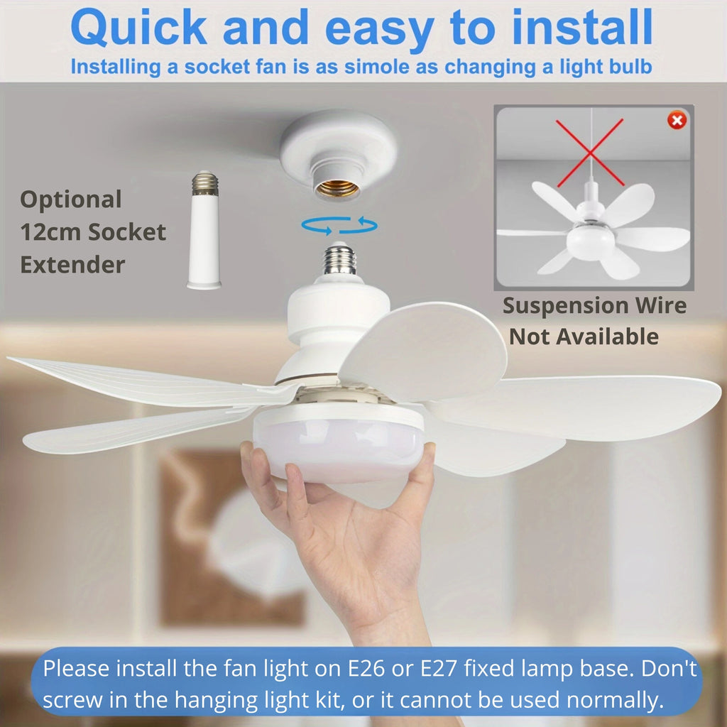 Ventilador de Techo LED con Control Remoto y Luz Regulable - M&M Lamp Studio