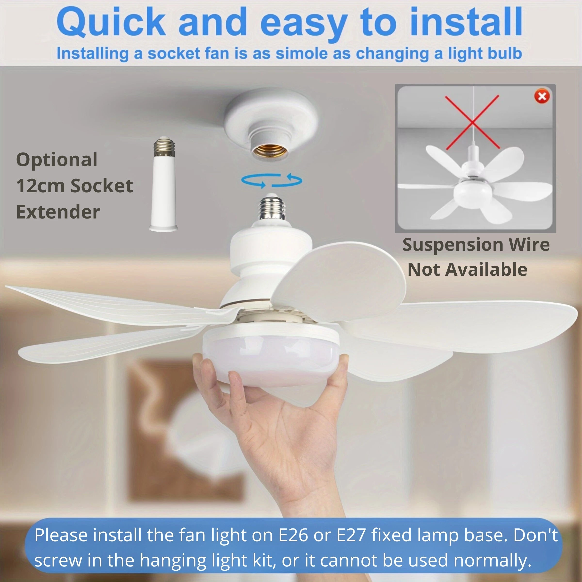 Ventilador de Techo LED con Control Remoto y Luz Regulable - M&M Lamp Studio