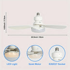 Ventilador de Techo LED con Control Remoto y Luz Regulable - M&M Lamp Studio
