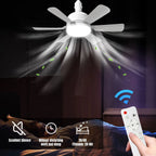 Lámpara Ventilador LED Silenciosa 3 Velocidades - M&M Lamp Studio