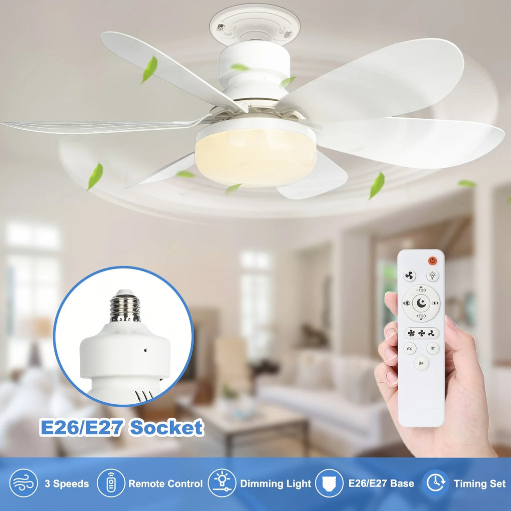 Ventilador de Techo LED con Control Remoto y Luz Regulable - M&M Lamp Studio