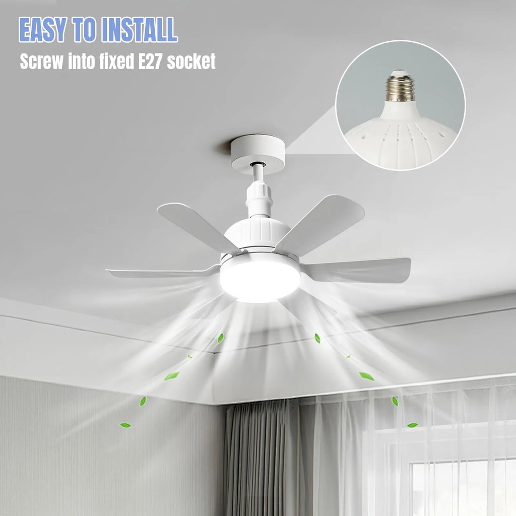Lámpara Ventilador LED Silenciosa 3 Velocidades - M&M Lamp Studio