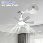 Lámpara Ventilador LED Silenciosa 3 Velocidades - M&M Lamp Studio