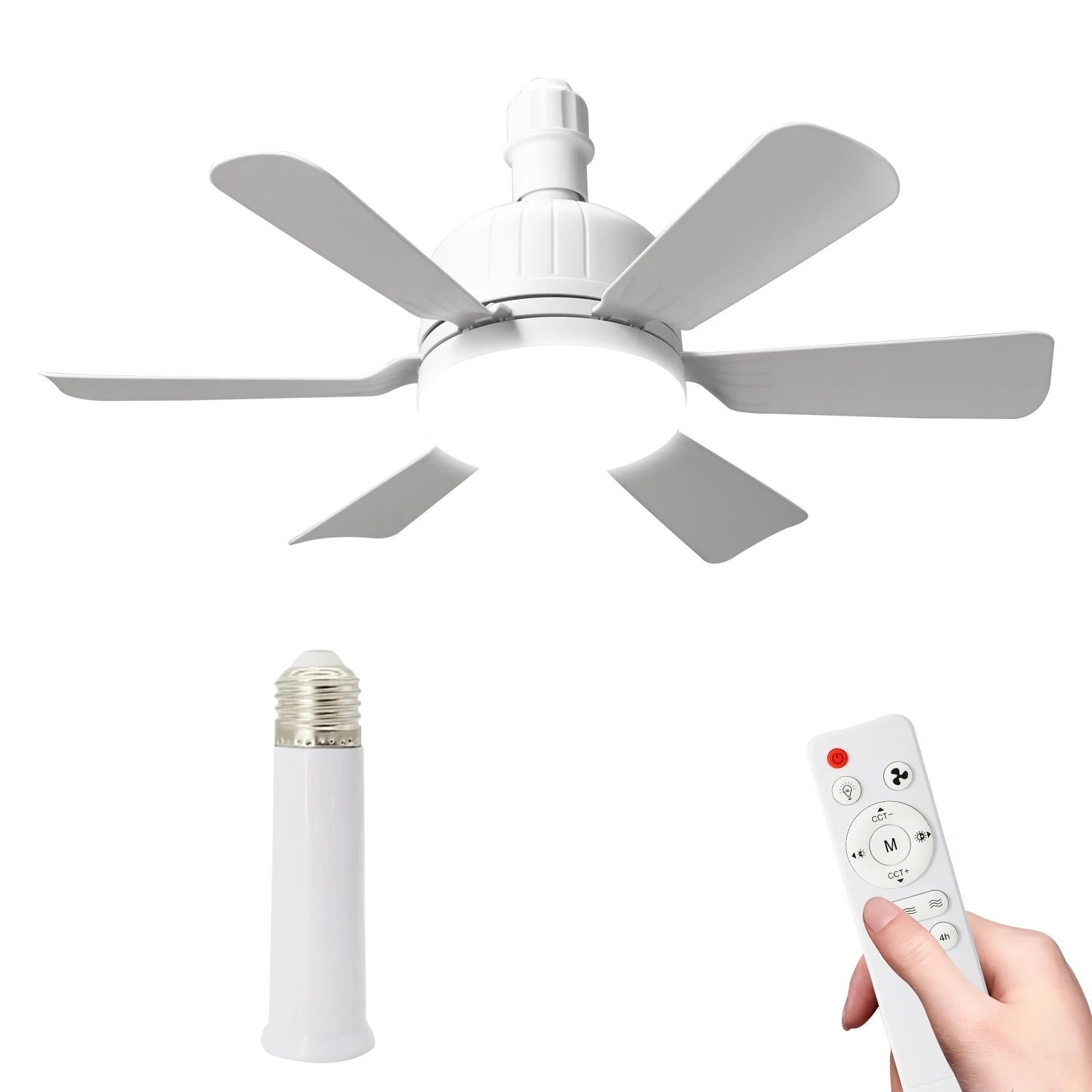 Lámpara Ventilador LED Silenciosa 3 Velocidades - M&M Lamp Studio