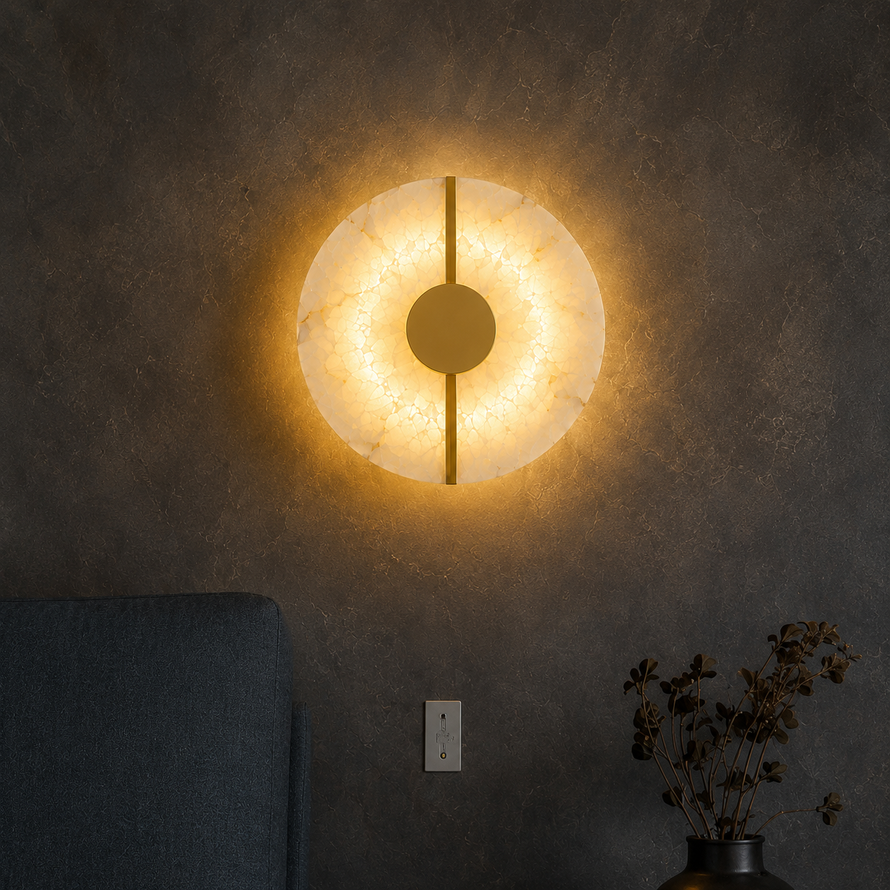 Lámpara de Pared de Marmol - M&M Lamp Studio