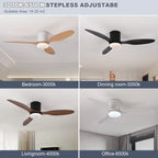 Ventilador de Techo LED Moderno con Control Remoto - M&M Lamp Studio...
