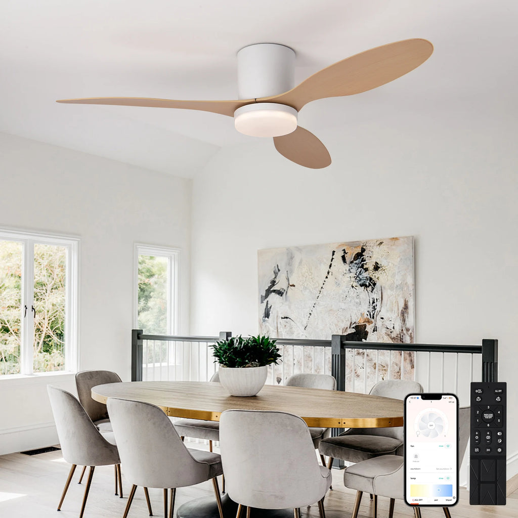 Ventilador de Techo LED Moderno con Control Remoto - M&M Lamp Studio...
