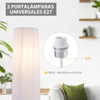 Lámpara de Pie Minimalista Nórdica LED - M&M Lamp Studio